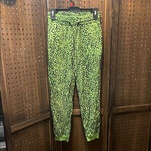 Zenana Outfitters Green Leopard‎ Print Track Pants MUST BUNDLE